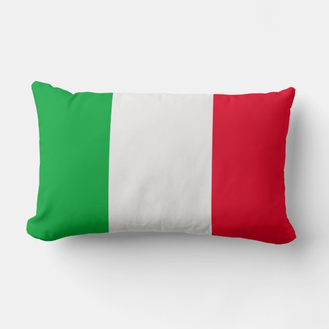 Italy Flag Lumbar Cushion (Front)