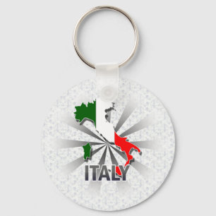 Italy Flag Map 2.0 Key Ring