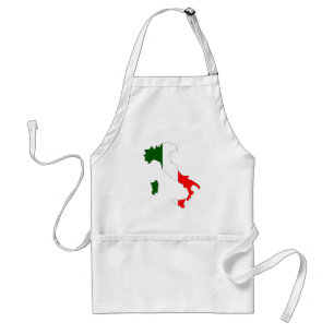 Italy flag map standard apron