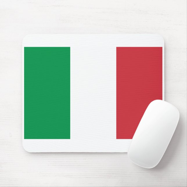 Italy Flag Mouse Pad (With Mouse)