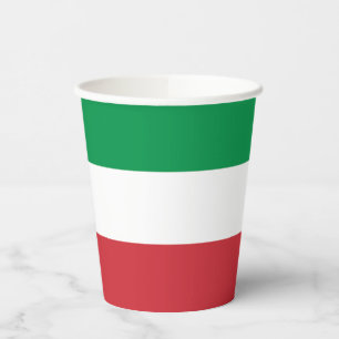 Italy Flag Paper Cups