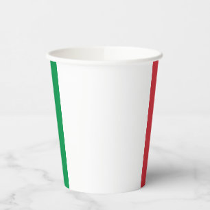 Italy Flag Paper Cups
