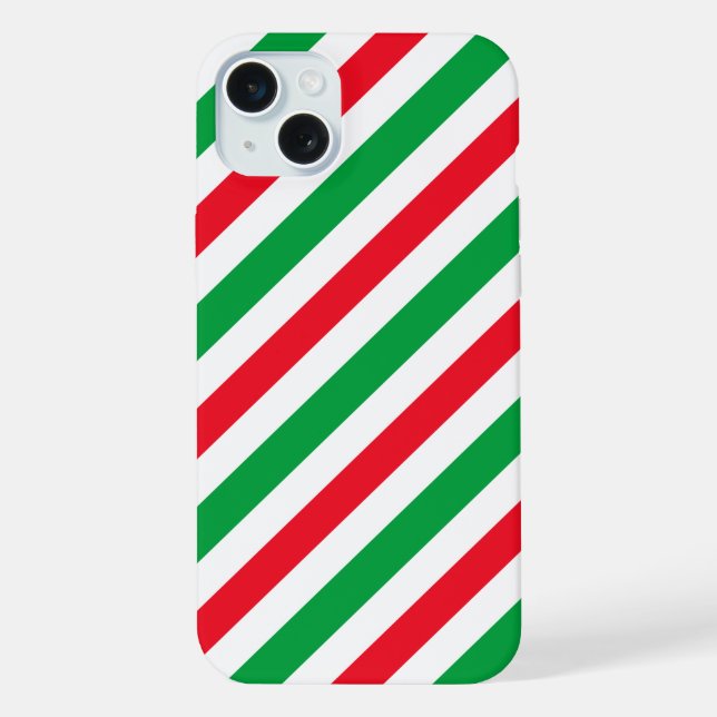 Italy flag pattern iPhone case (Back)