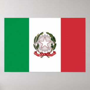 Italy flag phone case poster