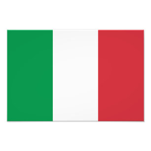Italy Flag Photo Print