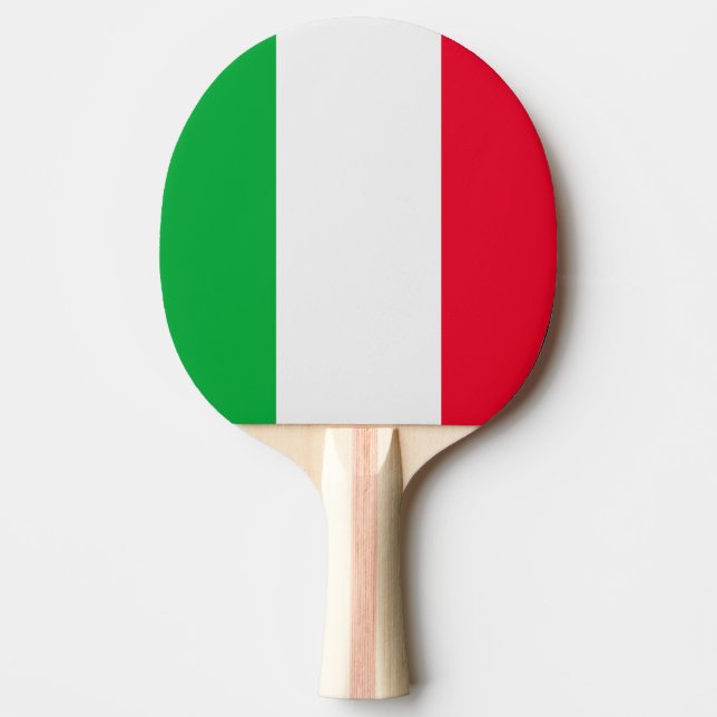 Italy Flag Ping Pong Paddle (Front)