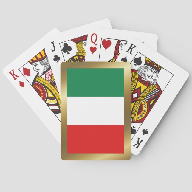 Italy Flag Playing Cards (Back)