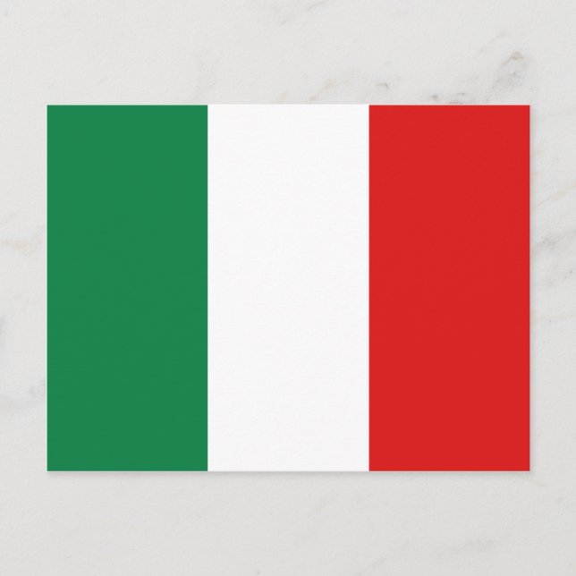 Italy Flag Postcard (Front)