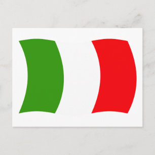 Italy Flag Postcard