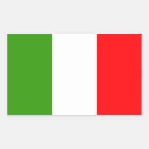 Italy Flag Rectangular Sticker