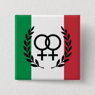 italy flag Sapphic Symbol badge