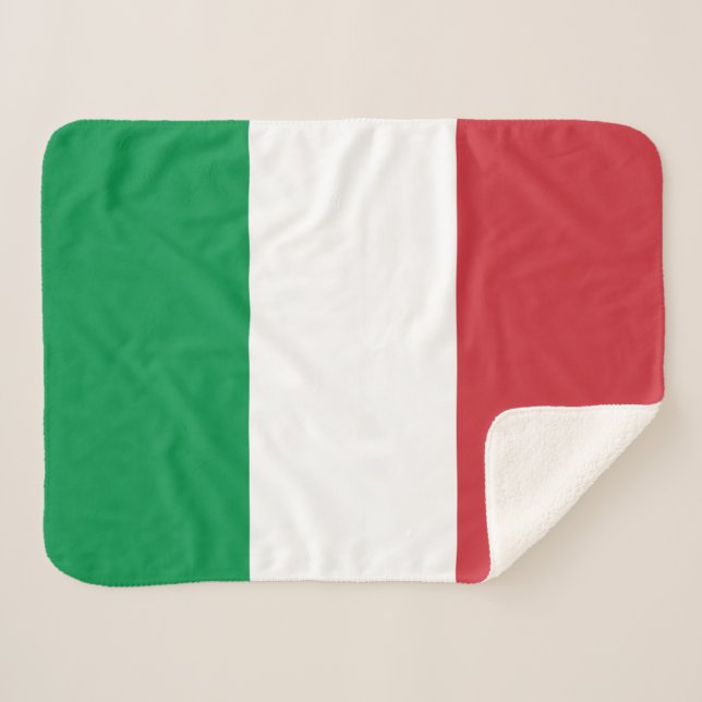 Italy Flag Sherpa Blanket (Front (Horizontal))