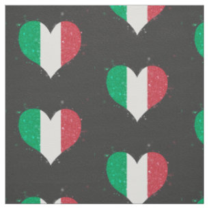 Italy Flag Shining Beautiful Fabric