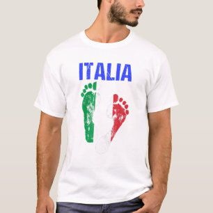 Italy Flag Soccer Football Fans Jersey DNA Italia T-Shirt