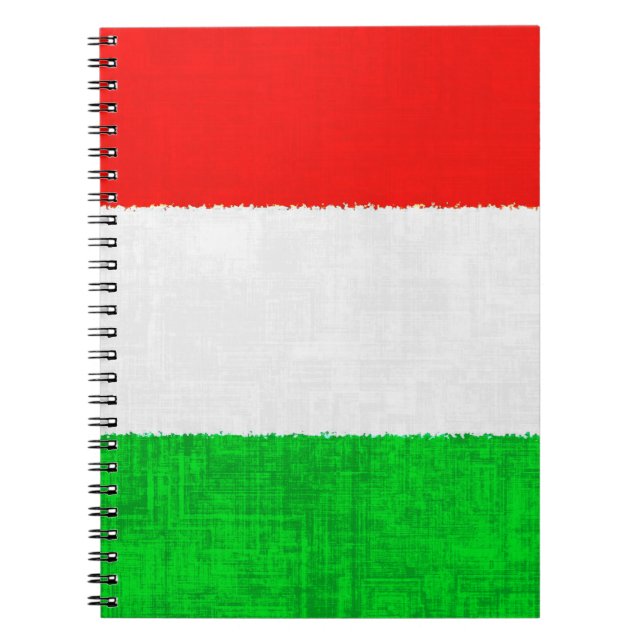 ITALY FLAG Spiral Notebook (Front)
