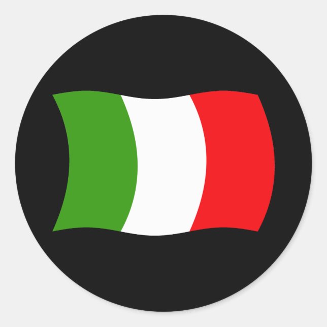 Italy Flag Sticker (Front)