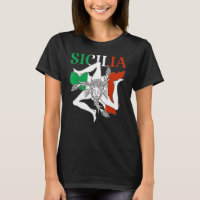 Italy Flag Trinacria Sicilia Sicily Flag Italy
