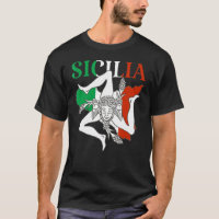 Italy Flag Trinacria Sicilia Sicily Flag Italy