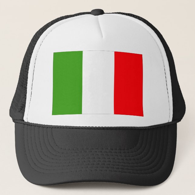 Italy flag trucker hat (Front)