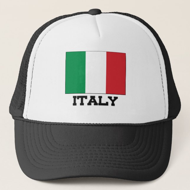 Italy Flag Trucker Hat (Front)