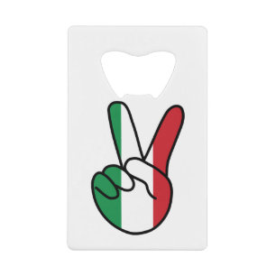Italy Flag V Sign