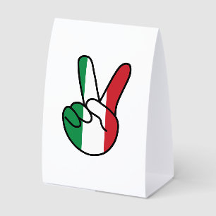 Italy Flag V Sign
