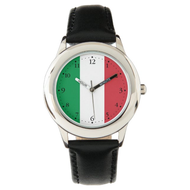 Italy Flag Watch (Front)