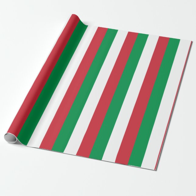 Italy Flag Wrapping Paper (Unrolled)