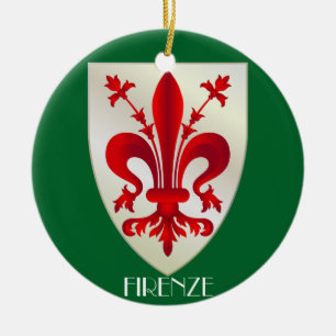 Italy - Florence Ceramic Christmas Ornament