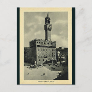 Italy, Florence, Firenze, 1908,, Palazzo Vecchio Postcard