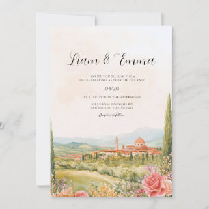 Italy Florence landscape Wedding Invitation
