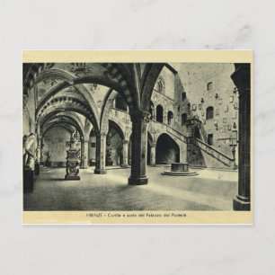 Italy, Florence, Palazzo Podessia Postcard
