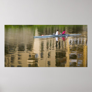 Italy, Florence, Rowing Sculls with 2 Poster