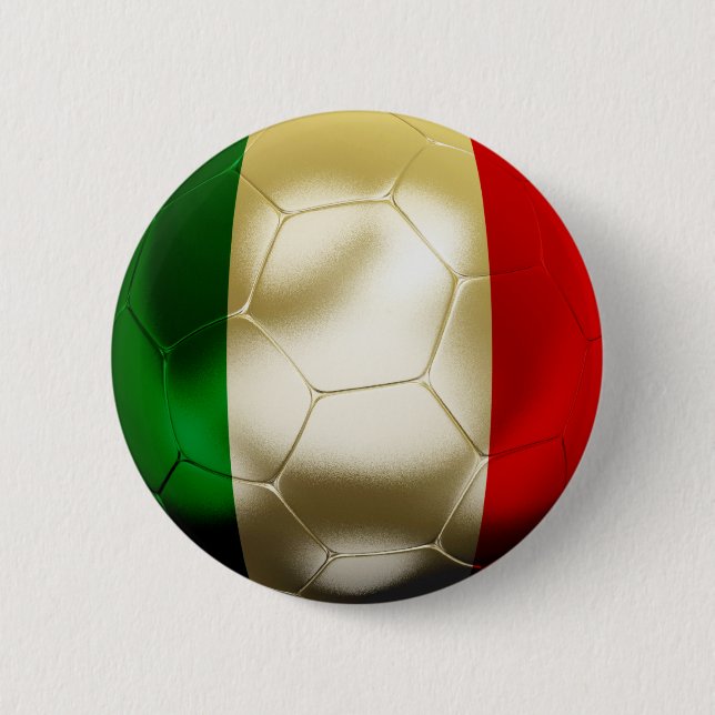 Italy Football 6 Cm Round Badge (Front)