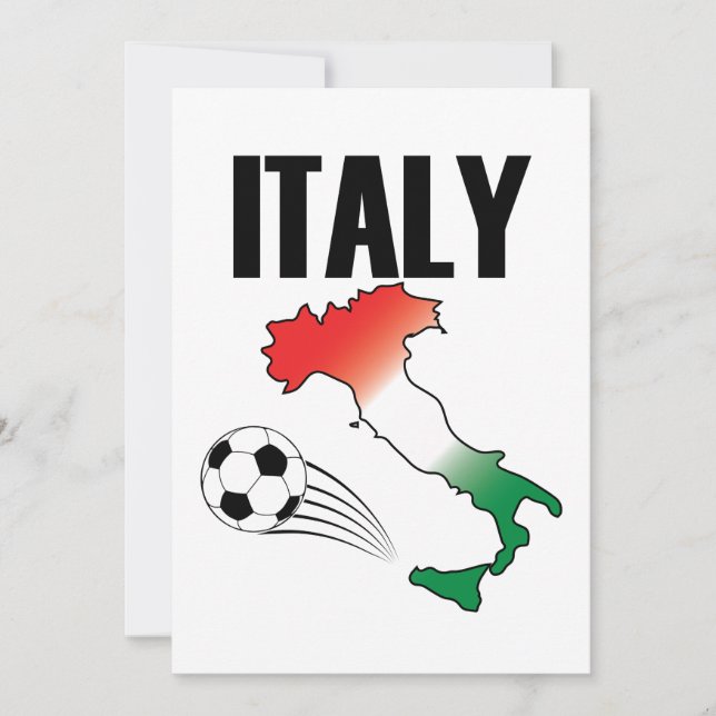 Italy Football Fan Map Boot Soccer Ball (Front)