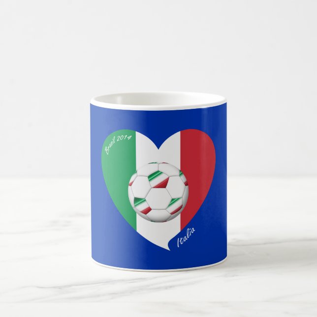 ITALY FOOTBALL flag and national teams 2014 Coffee Mug (Center)