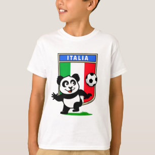 Italy Football Panda T-Shirt