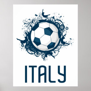 Italy Football Poster