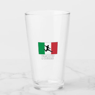 Italy Football Soccer National Team Glass