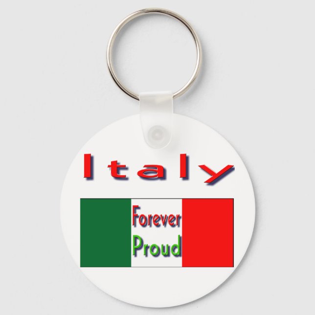 Italy foreve proudr keychains (Front)