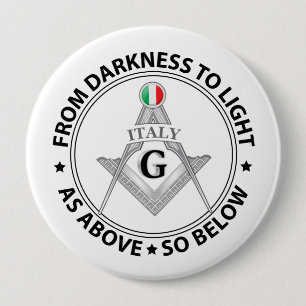 Italy freemasonry sign 10 cm round badge