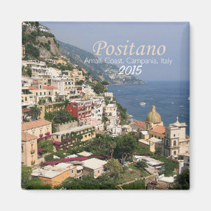 Italy Fridge Magnet Compania Positano Change Year