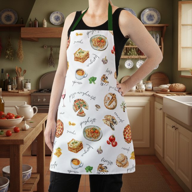 Italy Fun Food Chef Colourful Apron (Creator Uploaded)