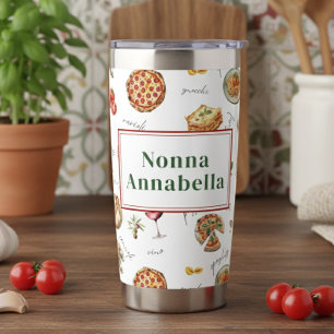 Italy Fun Food Chef Colourful Insulated Tumbler