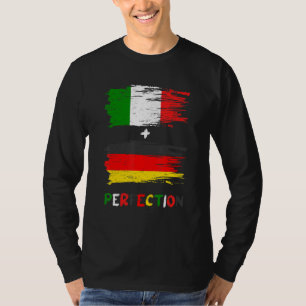 Italy Germany Italian German Flag Perfection Latin T-Shirt