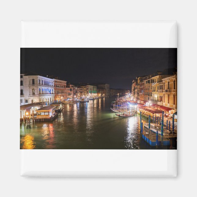 Italy - Grand Canal Venice by Night Magnet (Front)