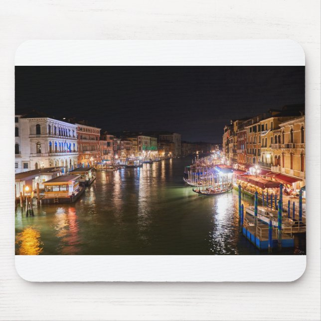 Italy - Grand Canal Venice by Night Mouse Pad (Front)