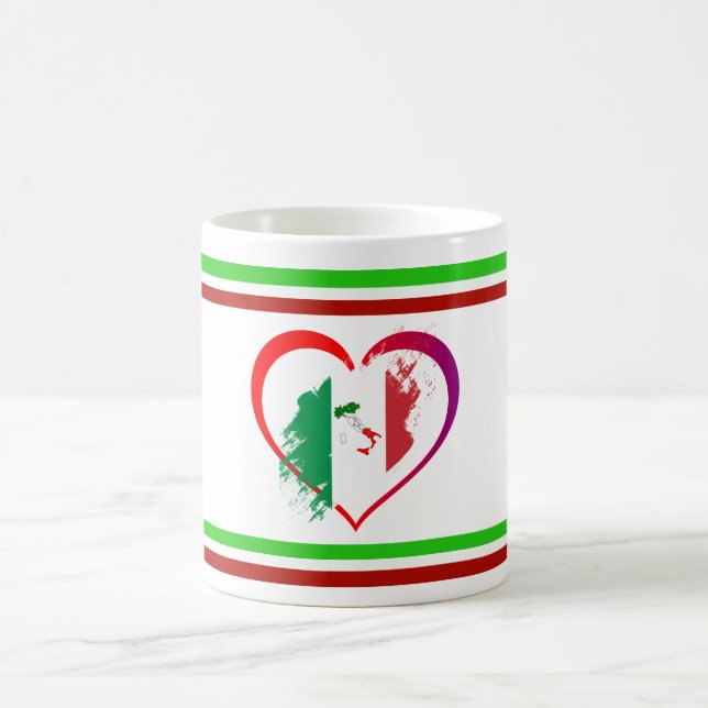 Italy heart coffee mug (Center)
