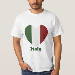 Italy Heart Flag T-Shirt