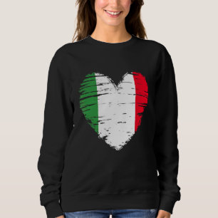 Italy Heart Italian Flag Italian Pride Sweatshirt